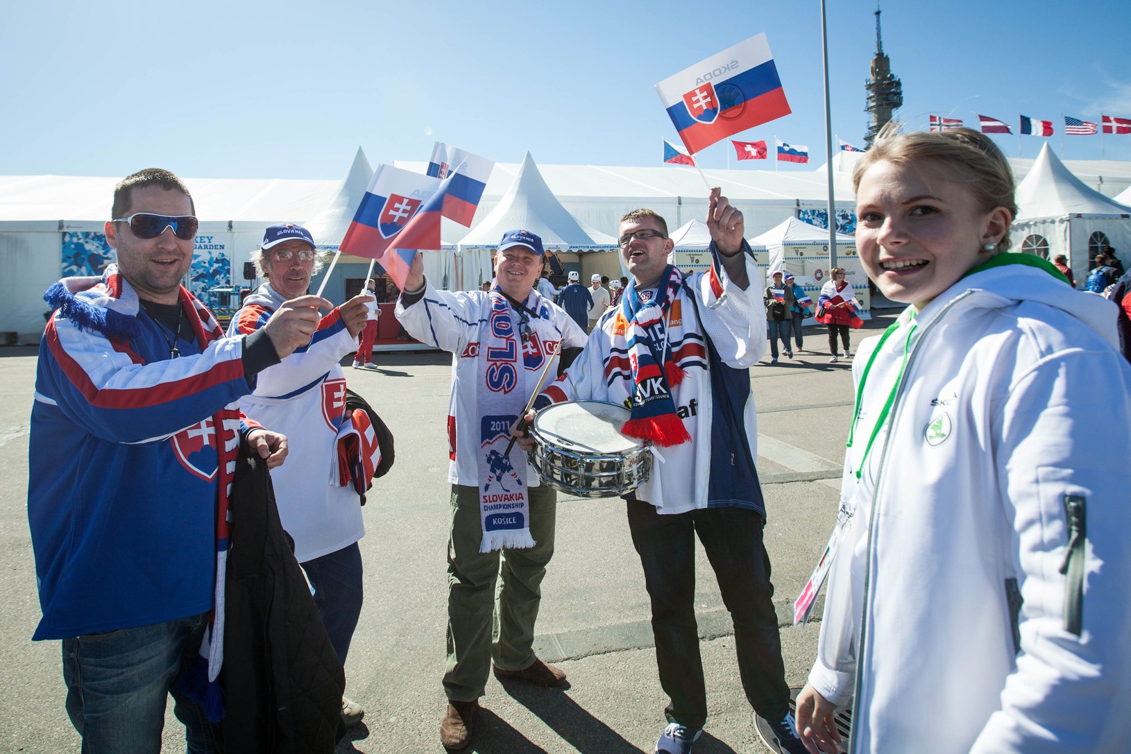 Slovenskí fanúšikovia v Helsinkách