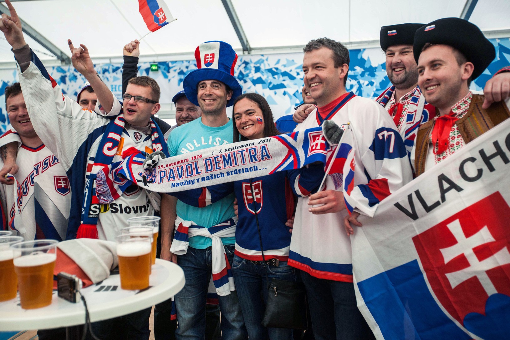 Slovenskí fanúšikovia v Helsinkách
