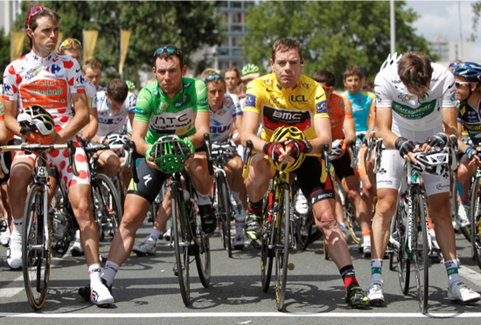 Samuel Sanchez, Mark Cavendish,