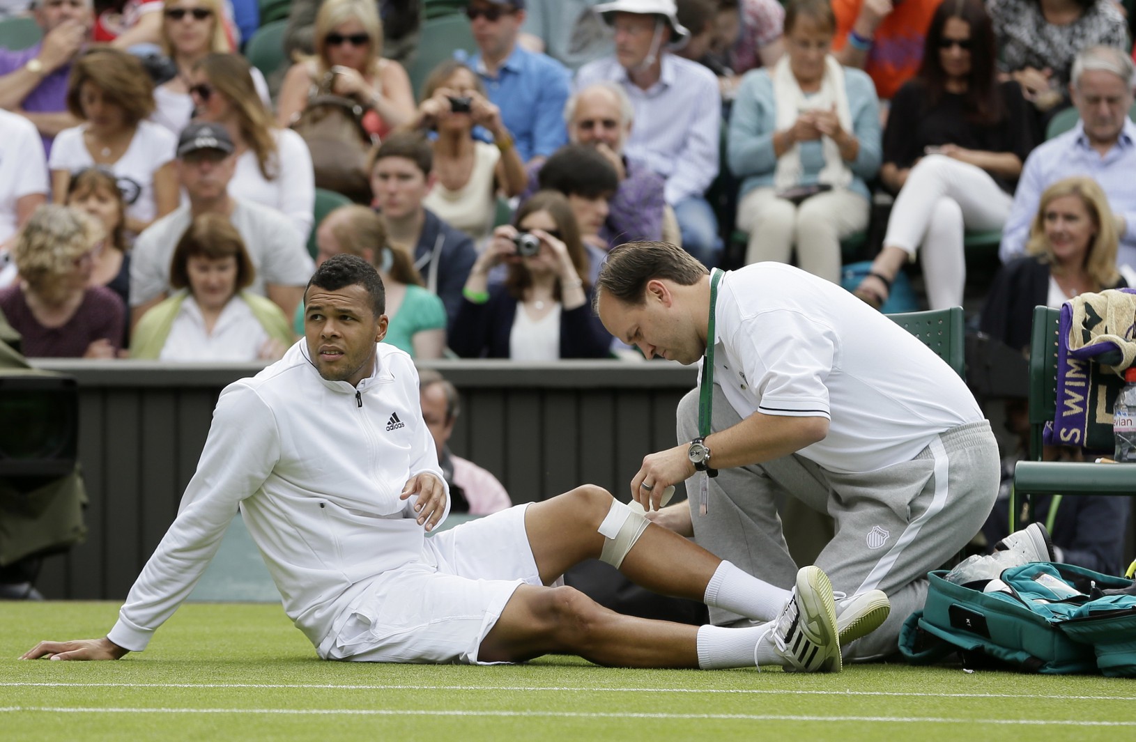 Jo-Wilfried Tsonga skrečoval zápas