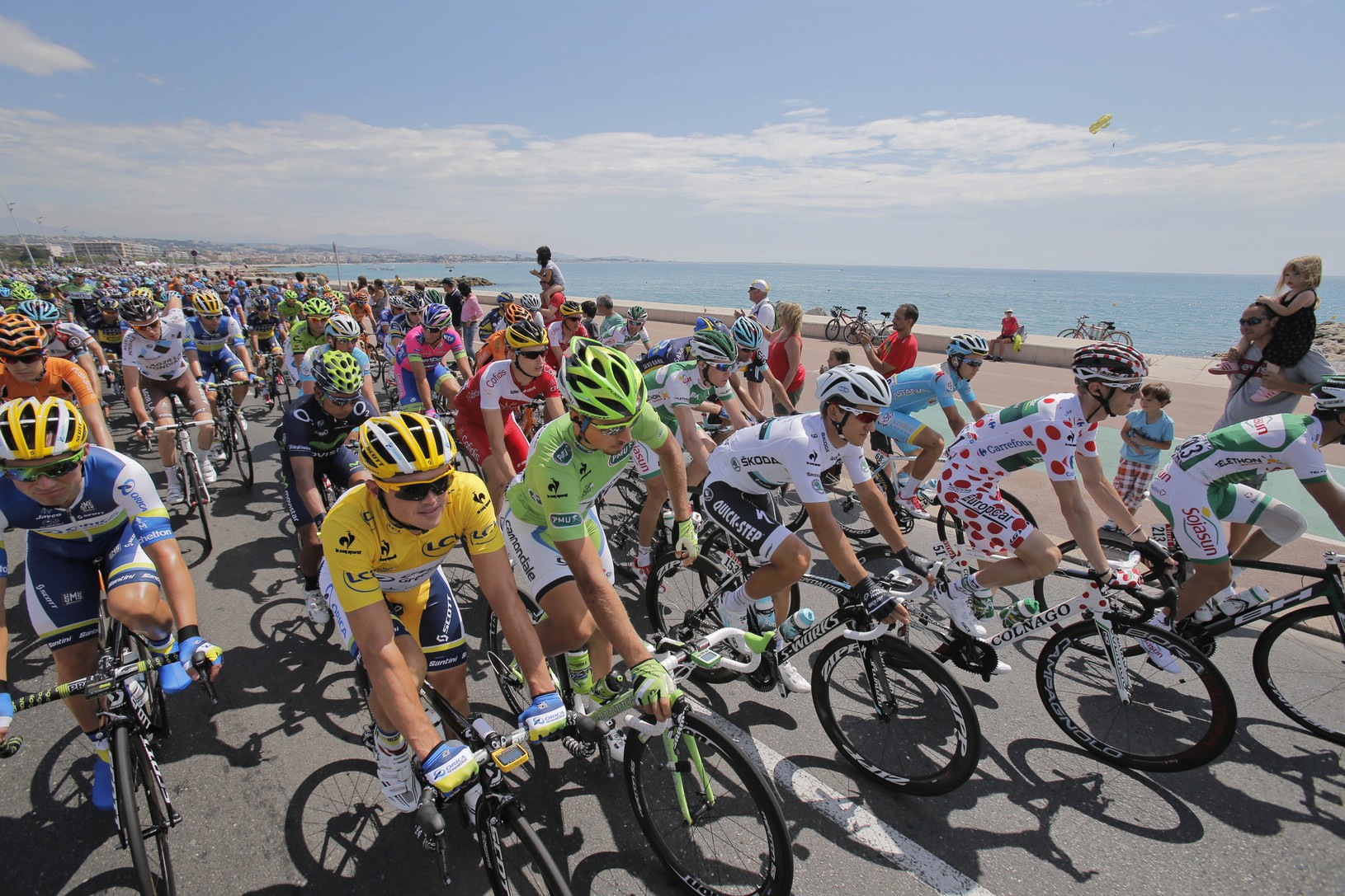 Pelotón piatej etapy TdF