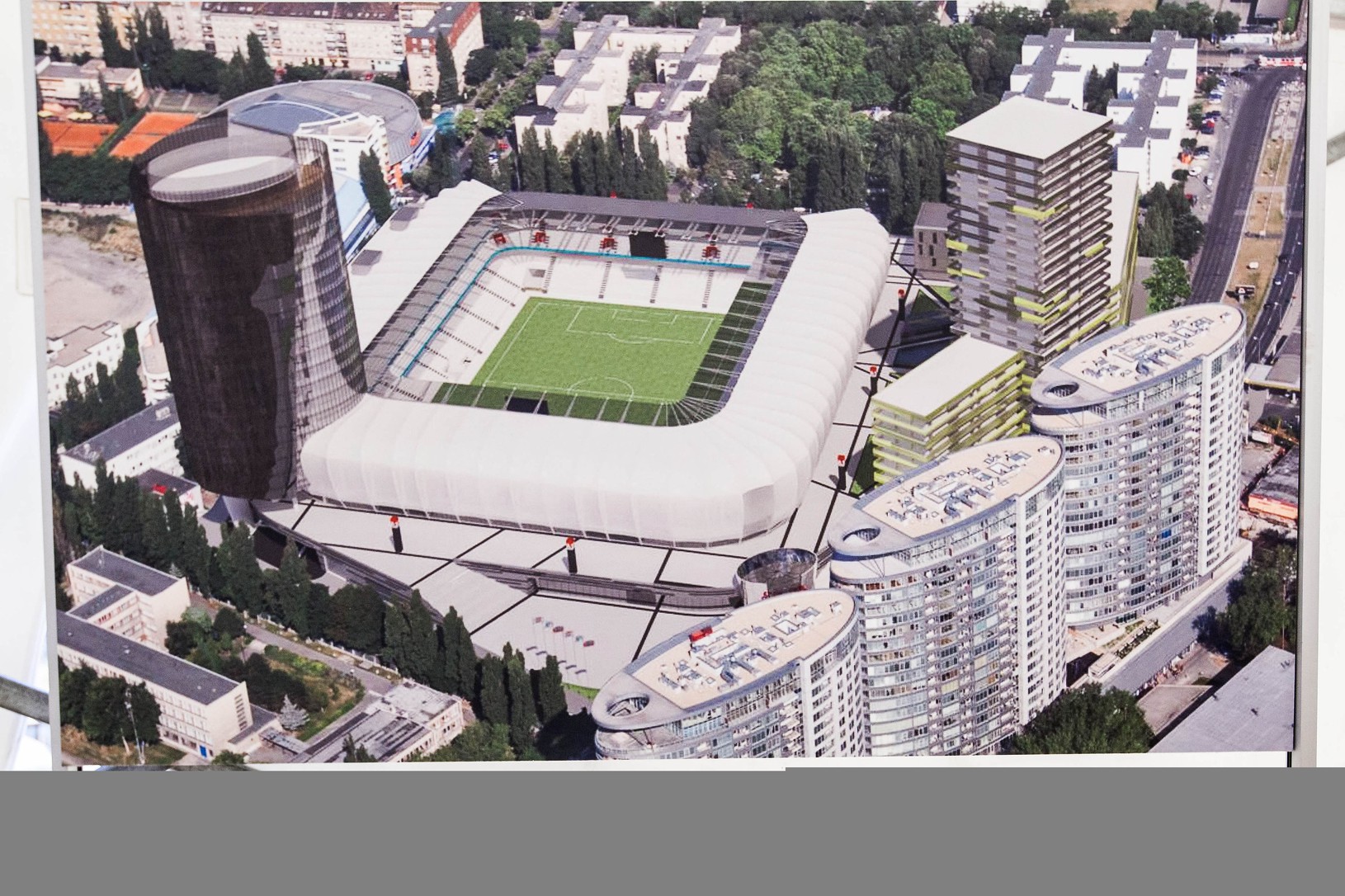 Vizualizácia nového futbalového štadióna