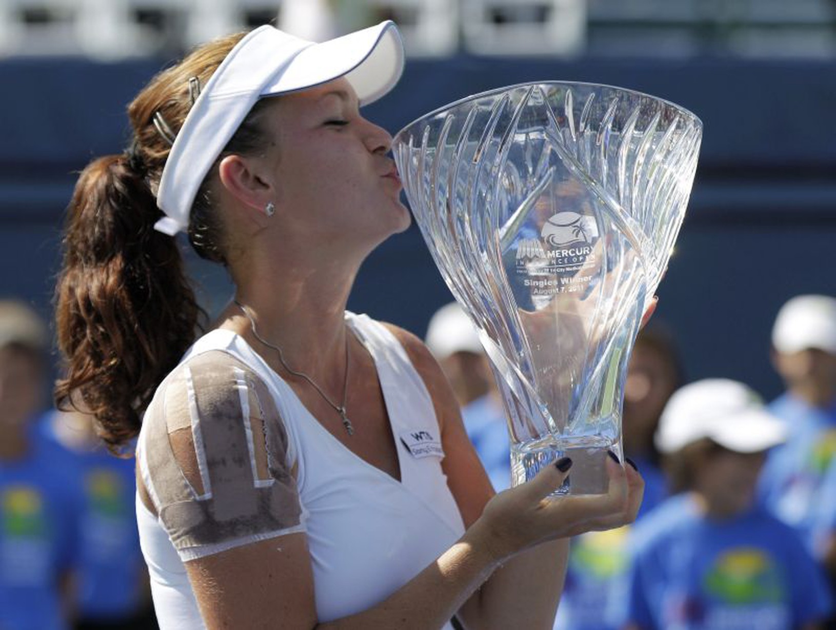 Agnieszka Radwanska s trofejou