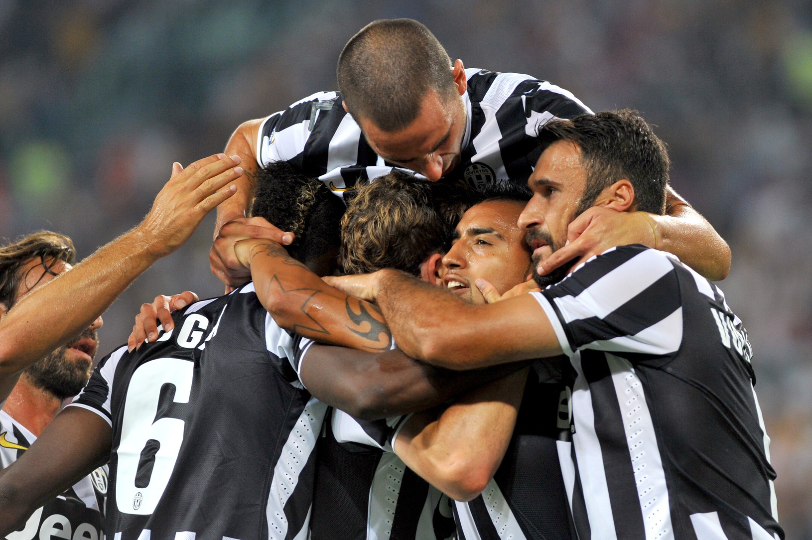Gólové oslavy hráčov Juventusu