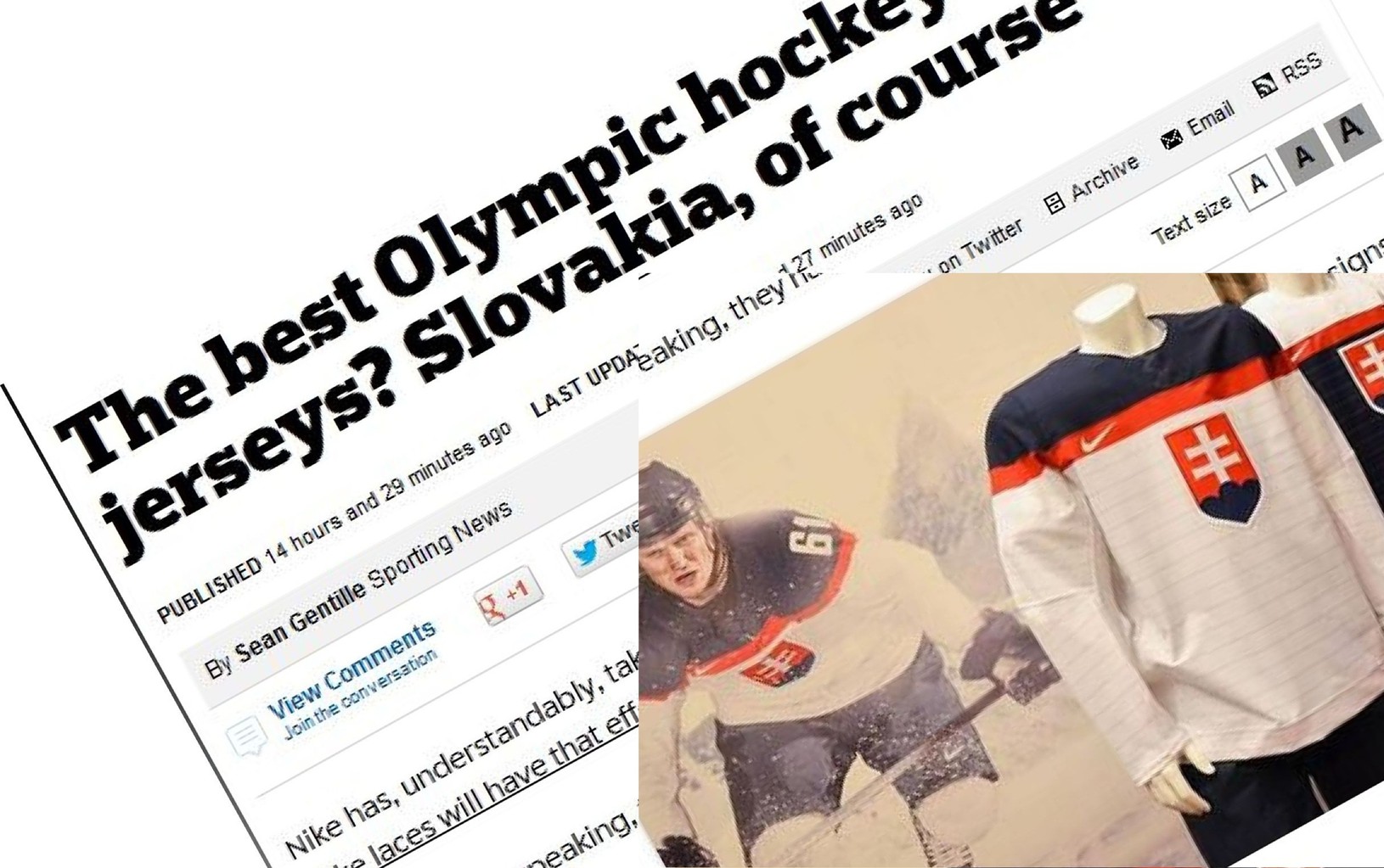 Nové dresy slovenských hokejistov