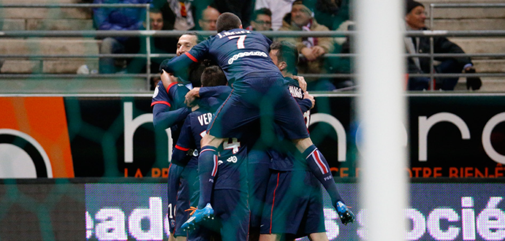 Gólové oslavy futbalistov PSG