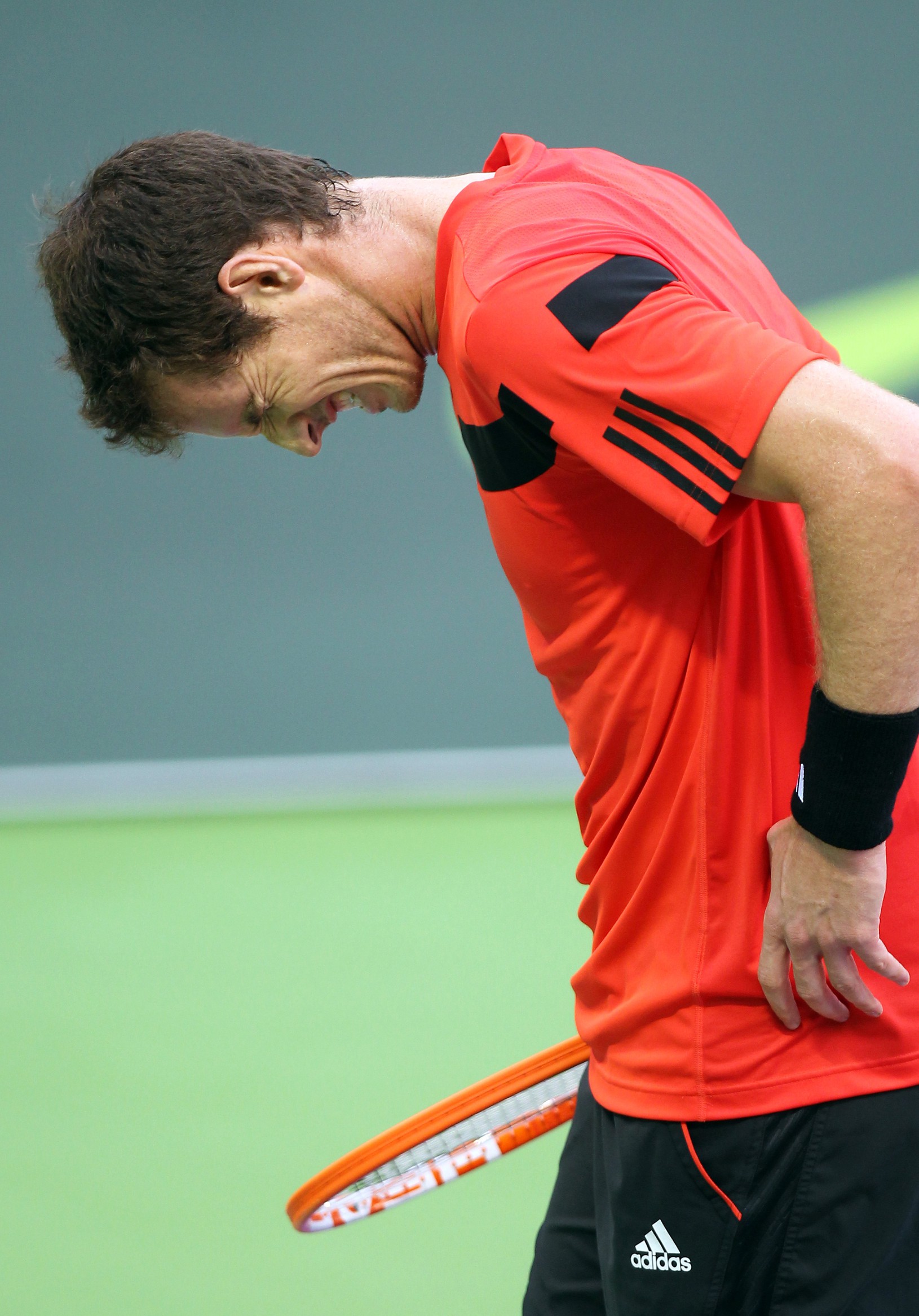 Andy Murray pri vypadnutí