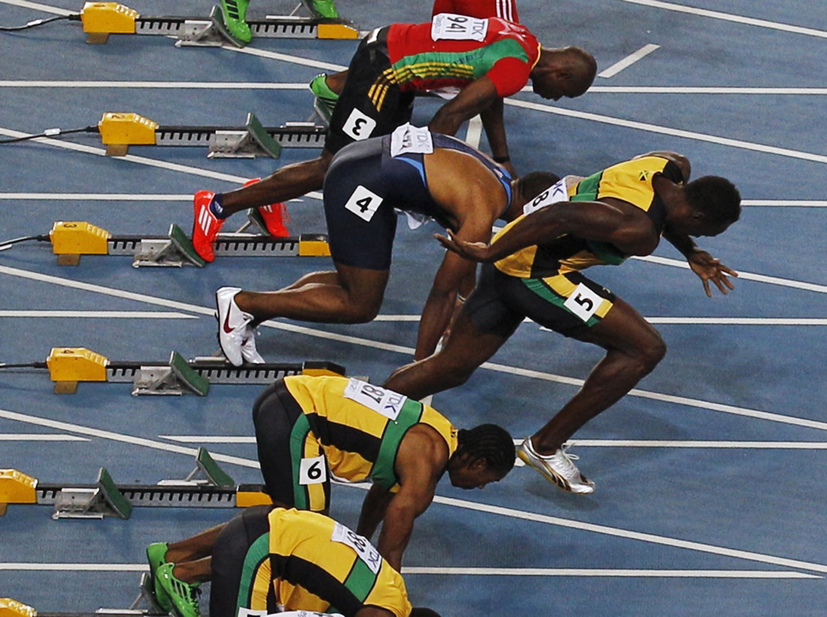 Usain Bolt na štarte