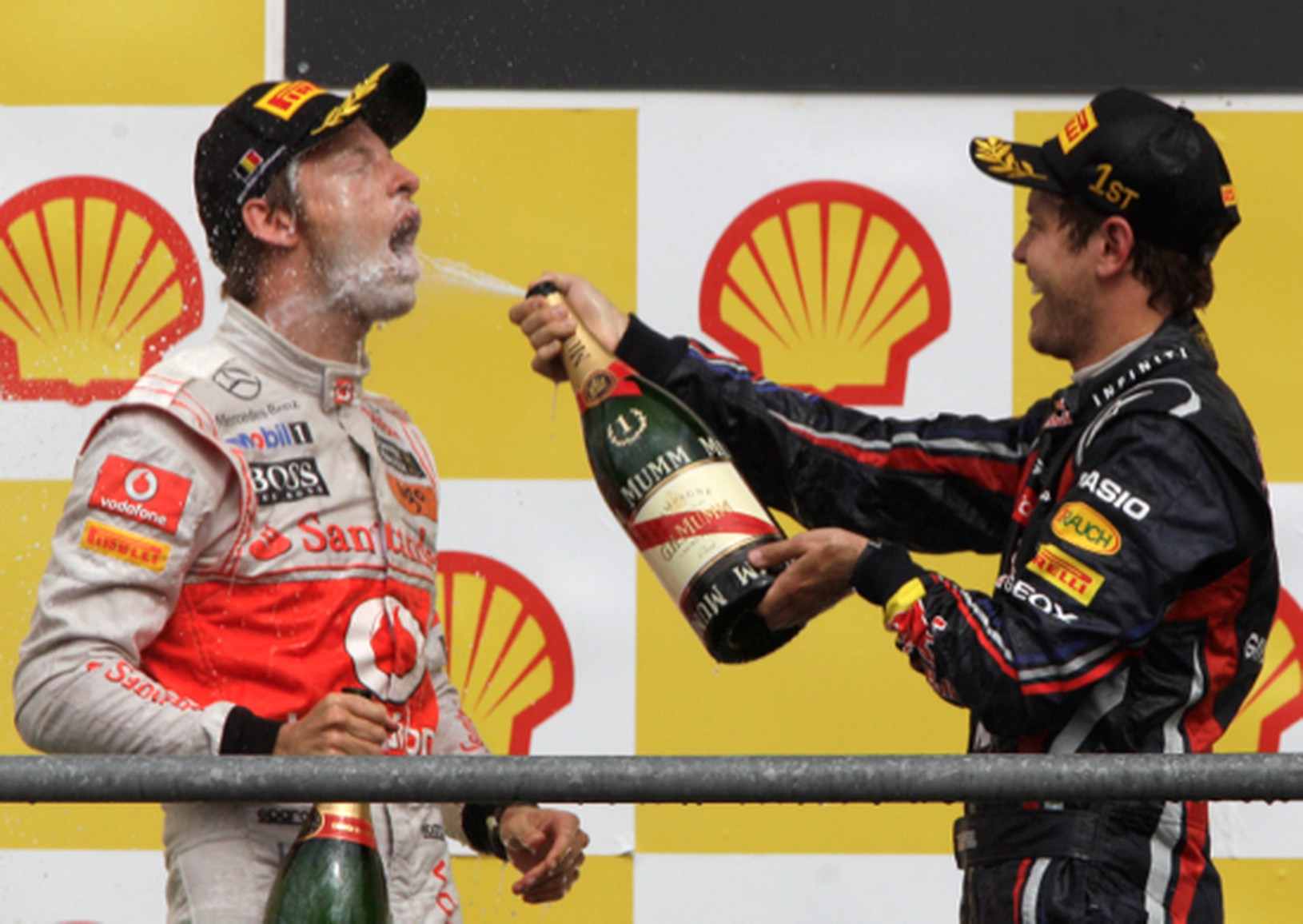 Sebastian Vettel a Jenson