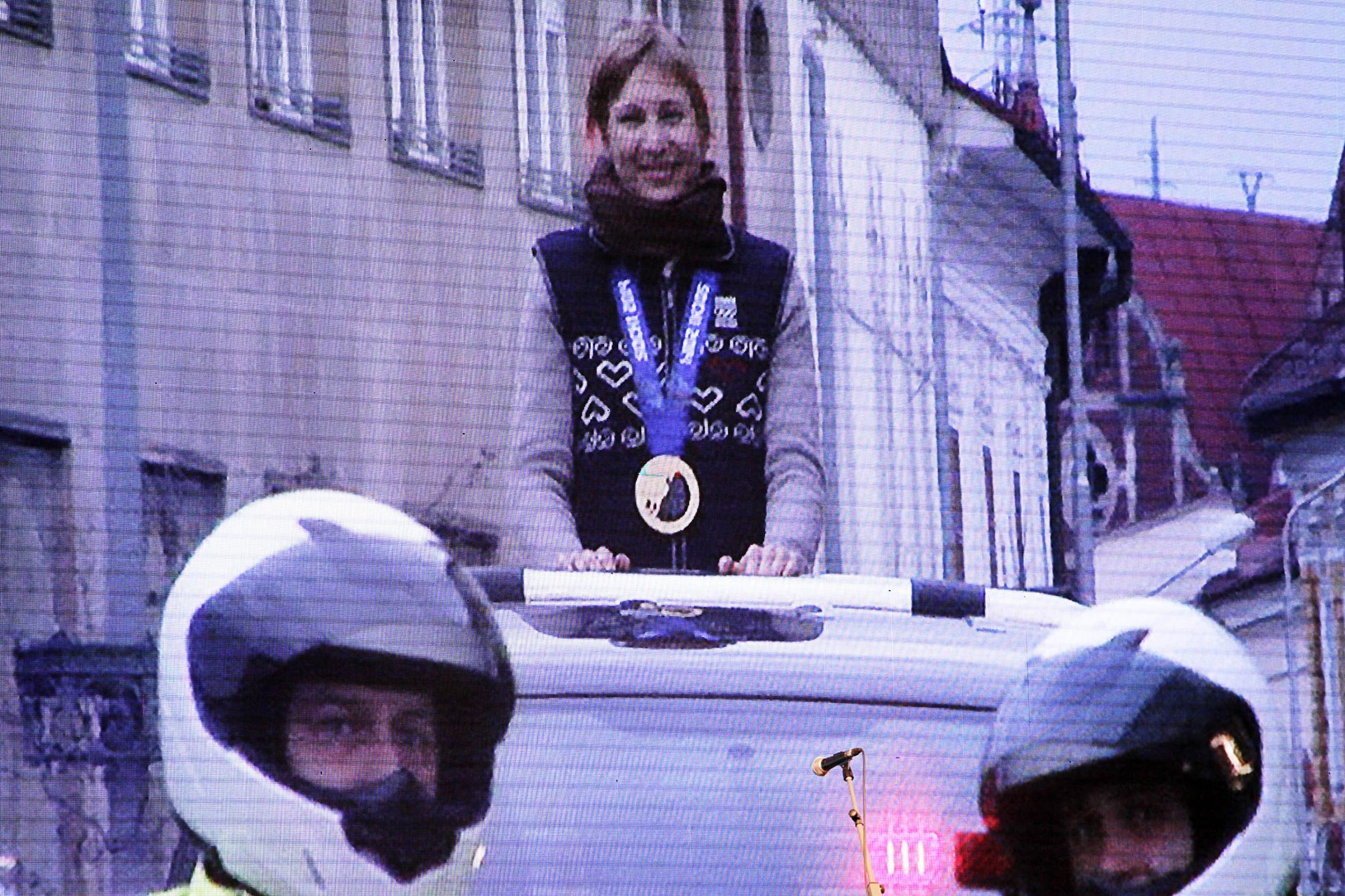 Anastasia Kuzminová počas osláv