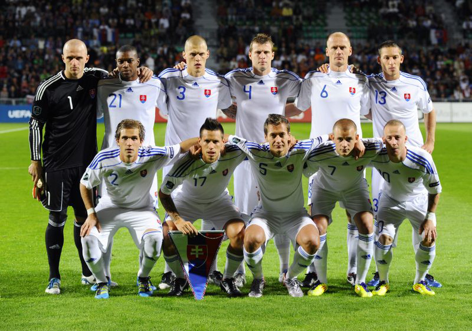 Zostava Slovenska pred zápasom