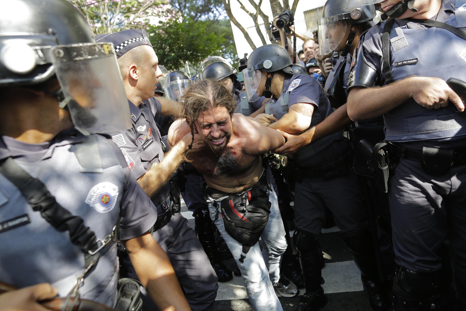 Demonštrácia v Sao Paule