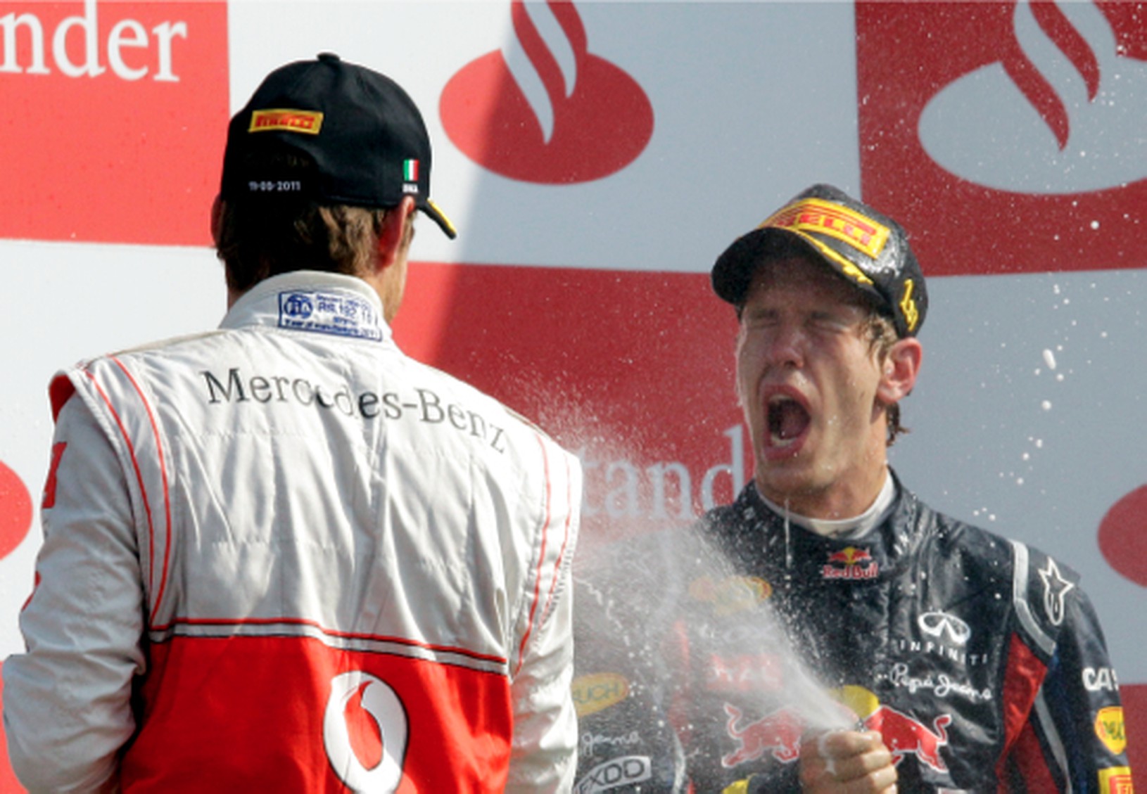 Sebastian Vettel a Jenson