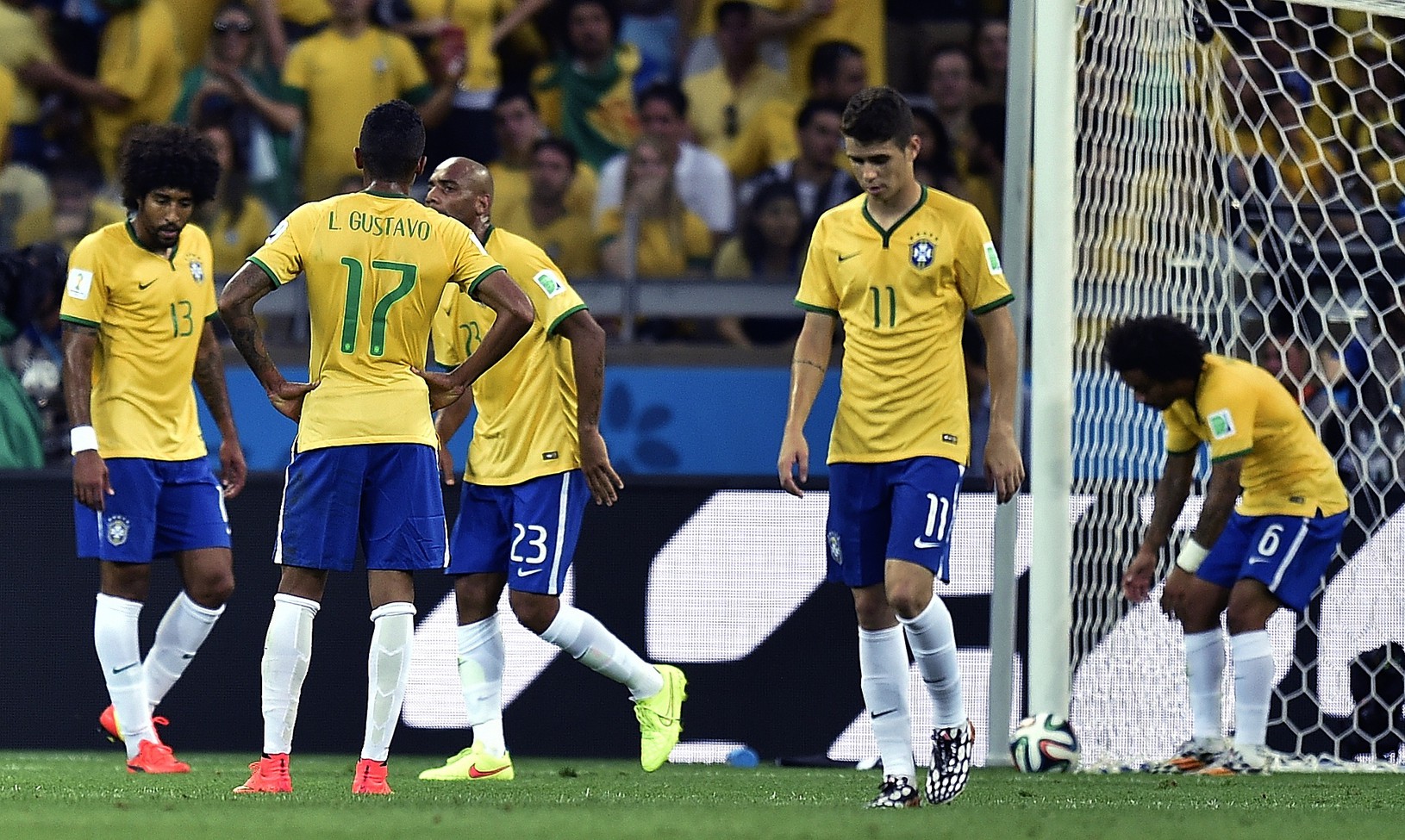 Zdrvení hráči Brazílie
