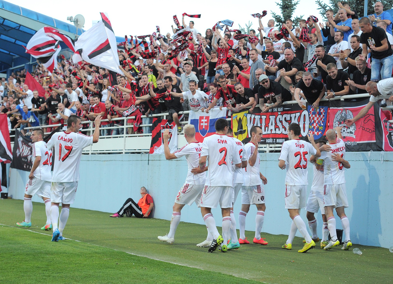 Gólové oslavy futbalistov Spartaku