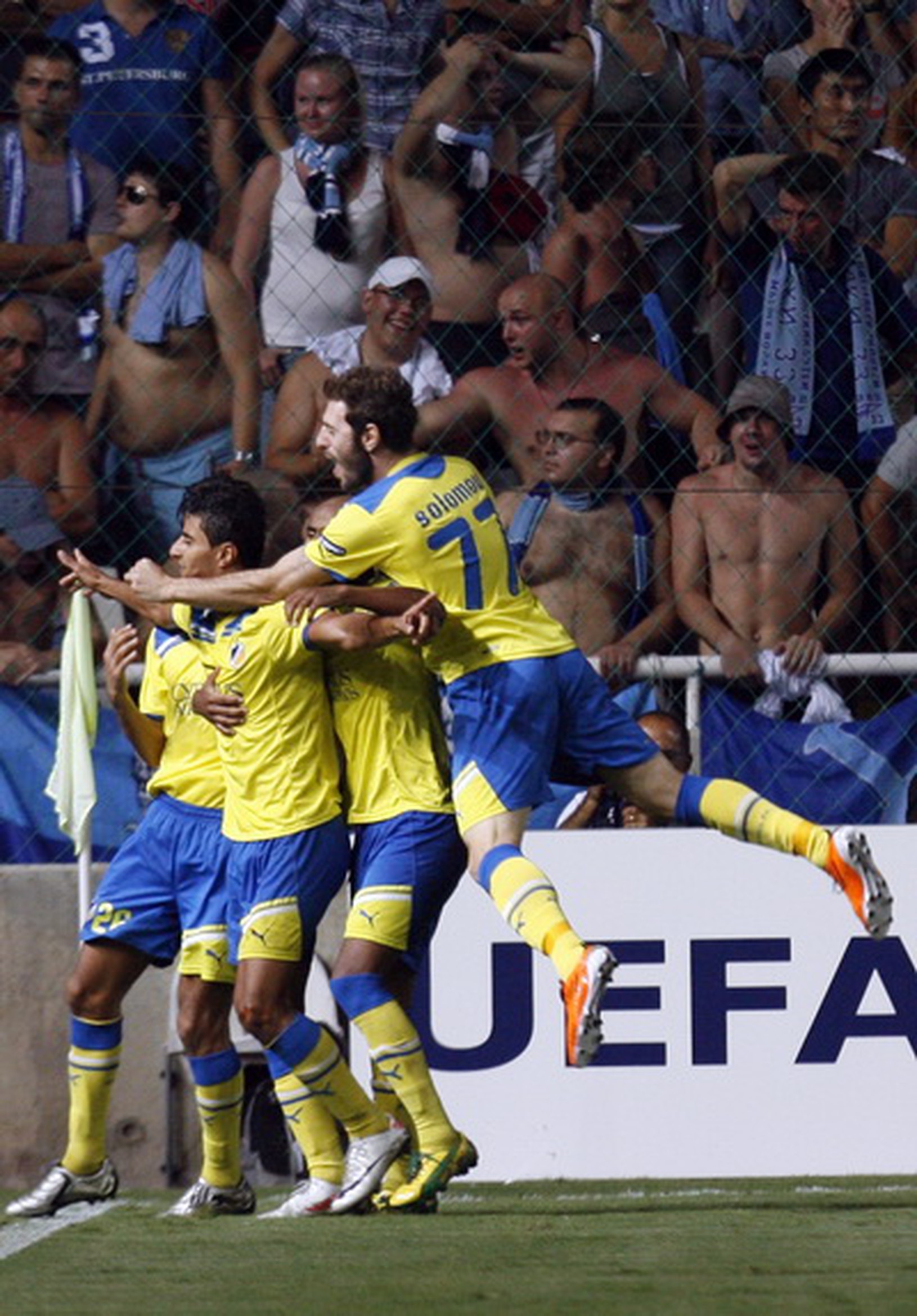 Radosť hráčov APOEL-u