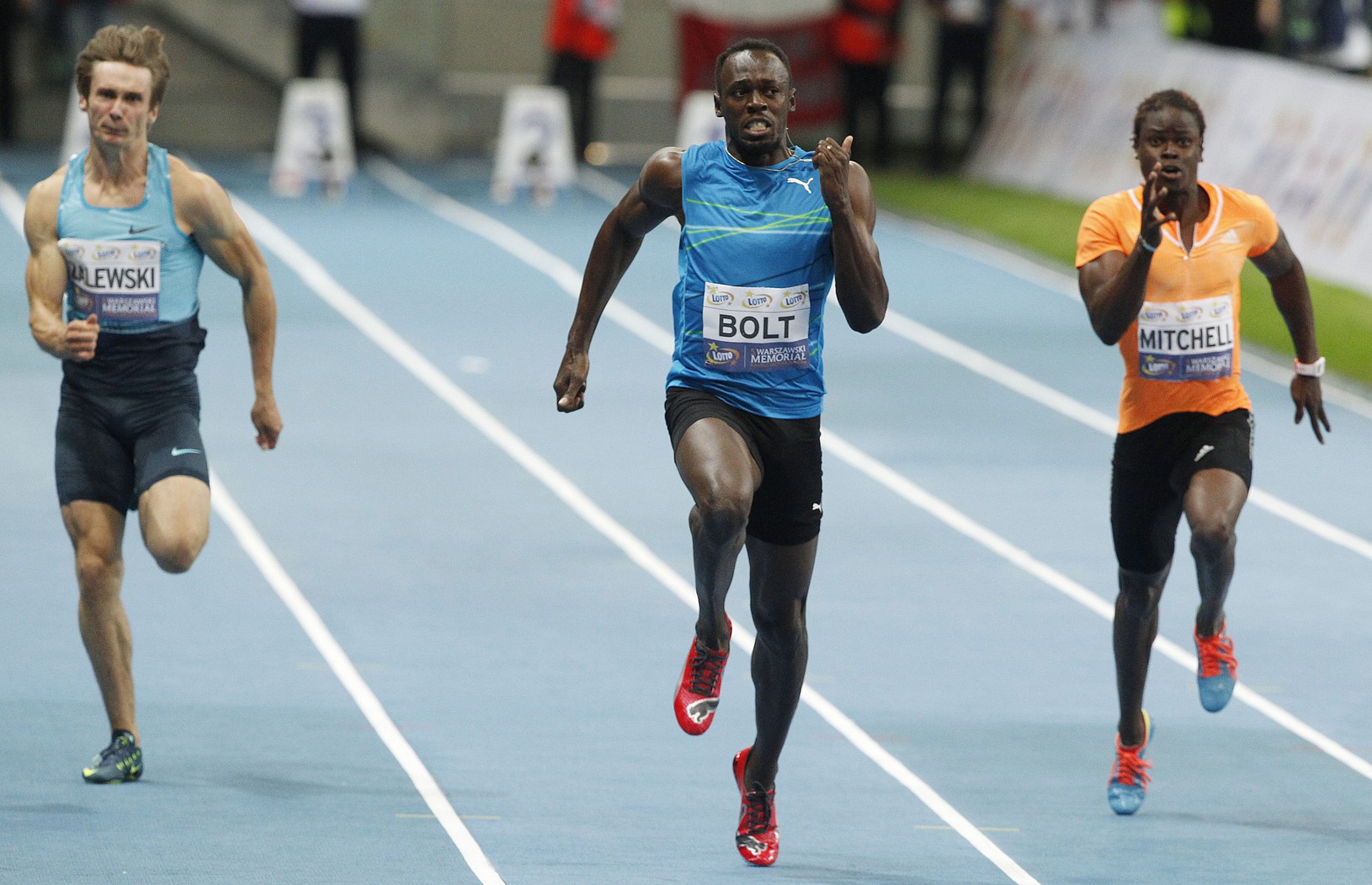 Usain Bolt v šprinte