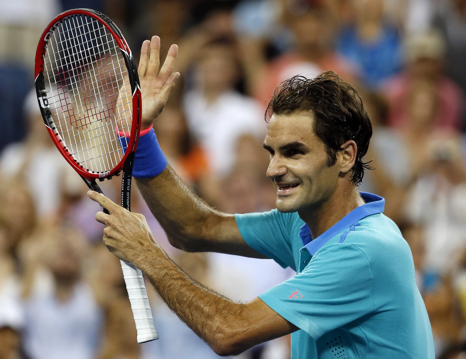 Roger Federer po víťazstve