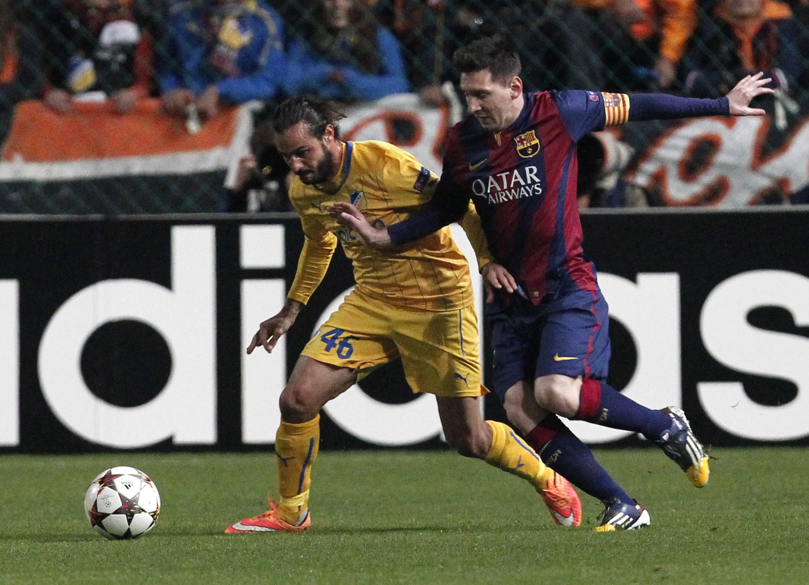 Lionel Messi a Efstathios