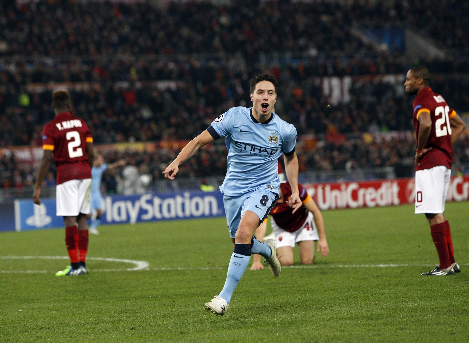 Samir Nasri oslavuje gól