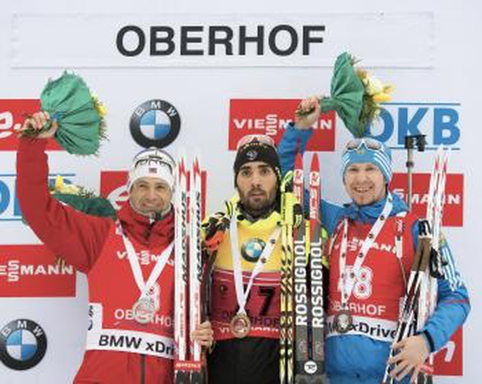 Stupeň víťazov v Oberhofe: