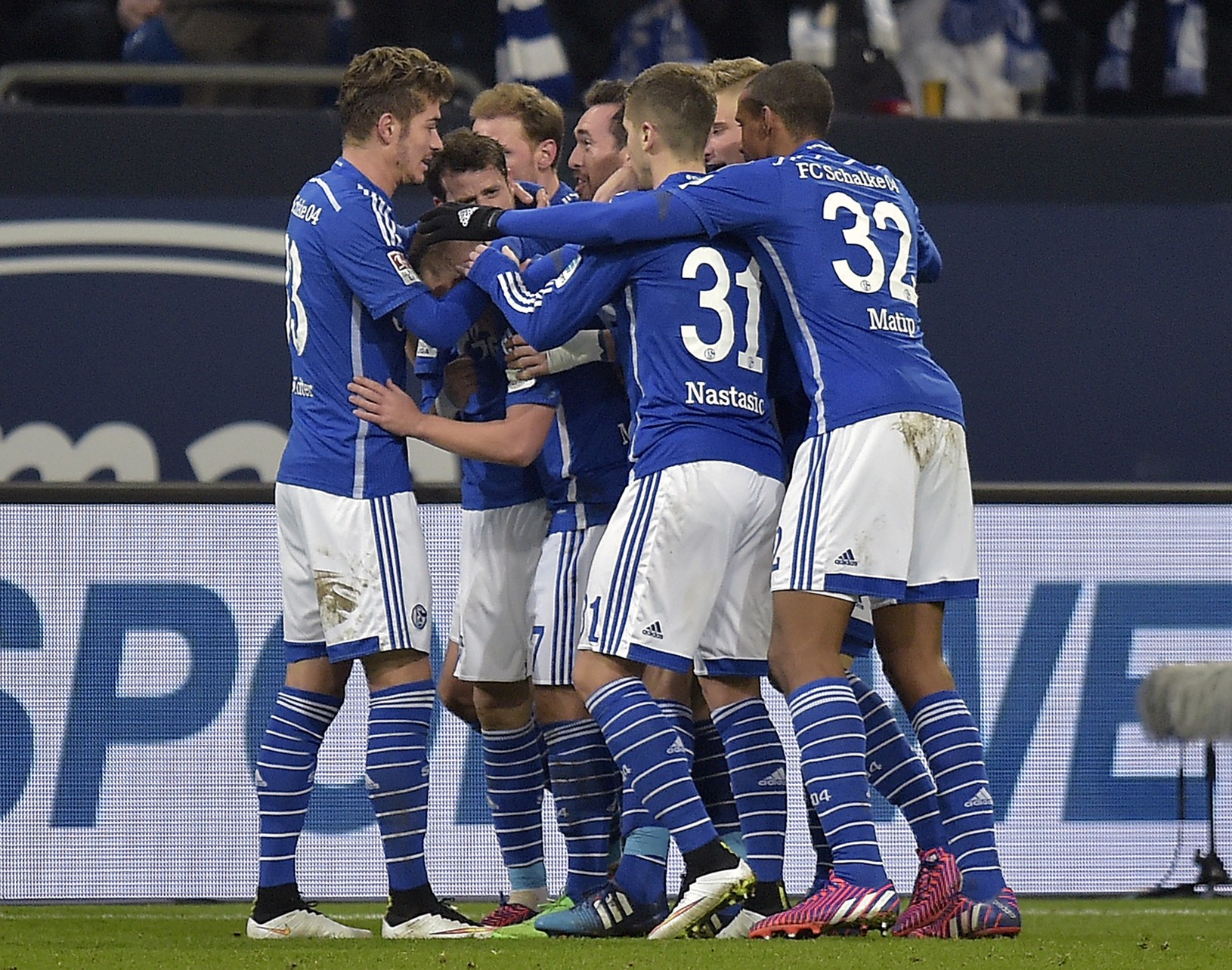 Schalke oslavuje gól