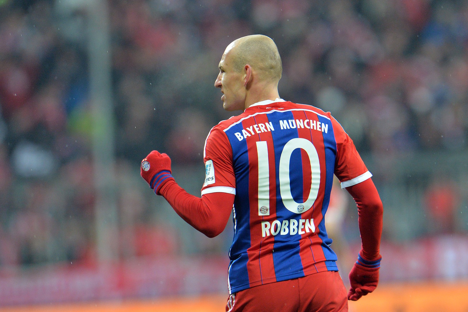 Arjen Robben oslavuje svoj
