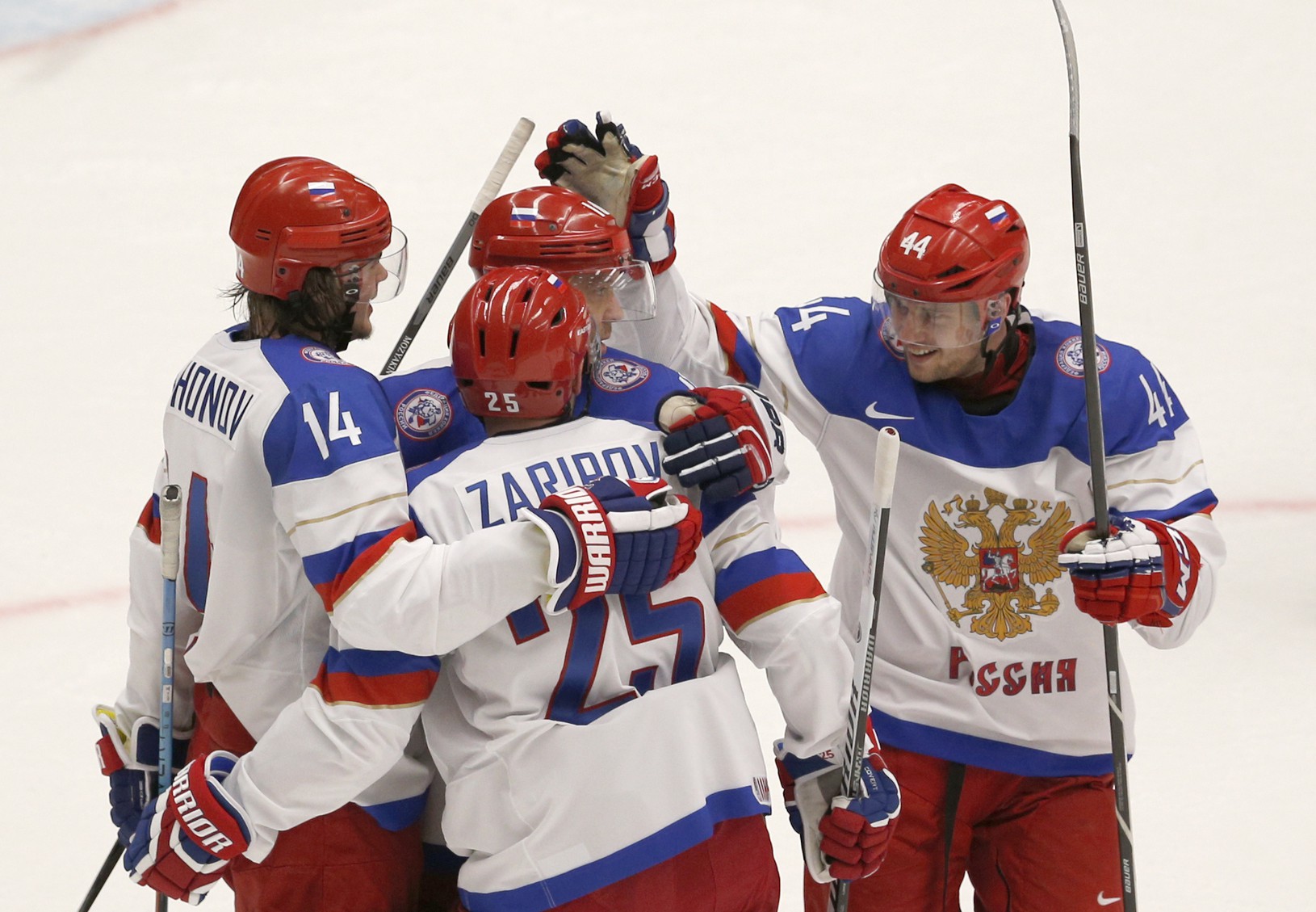 Gólové oslavy ruských hokejistov