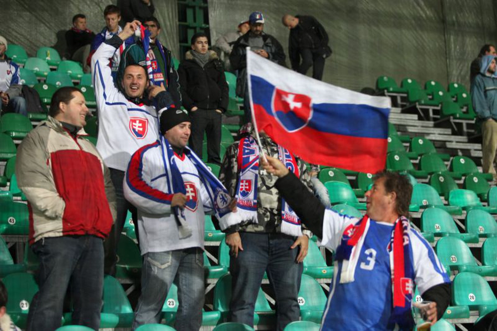 Fanúšikovia Slovenska na žilinskom