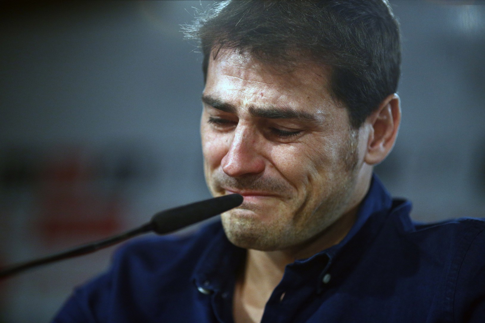 Iker Casillas počas tlačovky