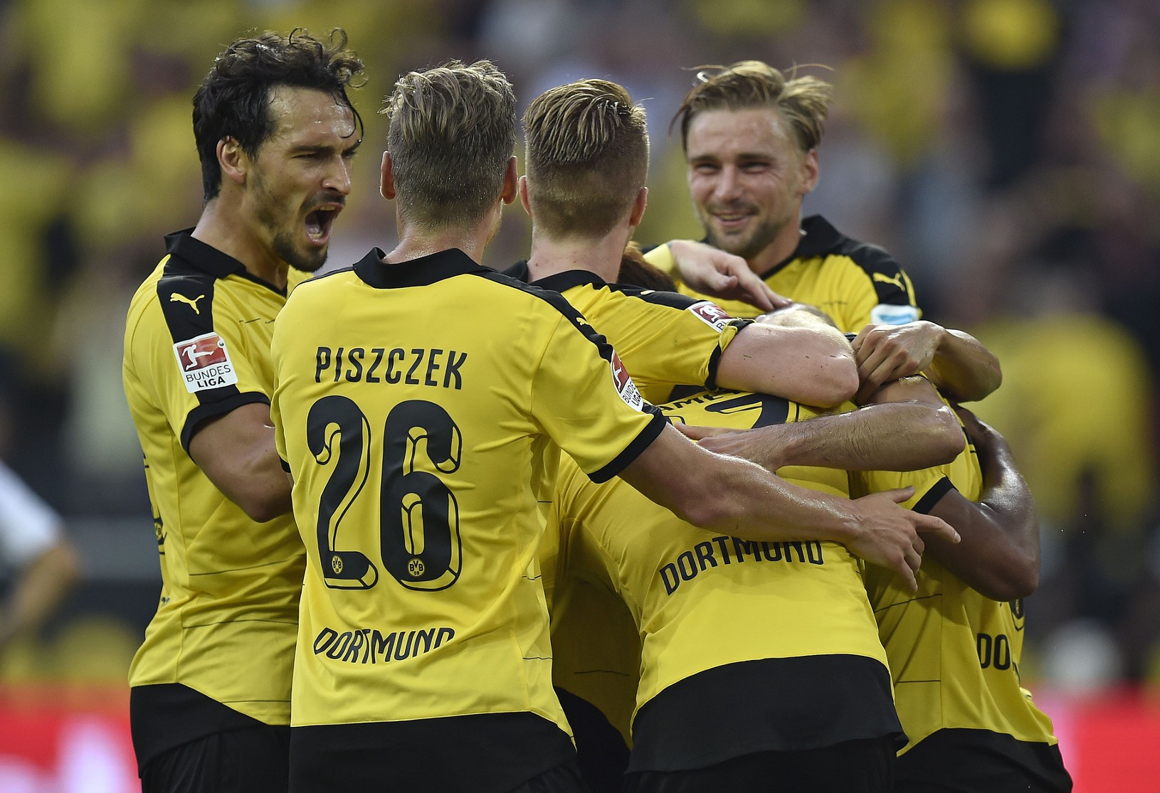 Radosť hráčov Dortmundu 