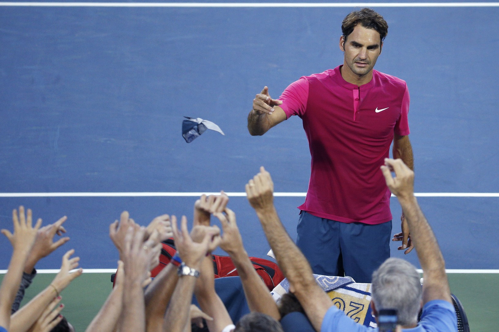 Roger Federer po víťazstve