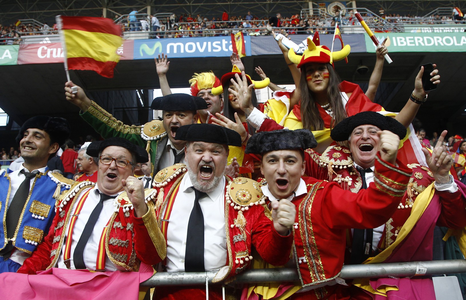 Fanúšikovia Španielska v súboji
