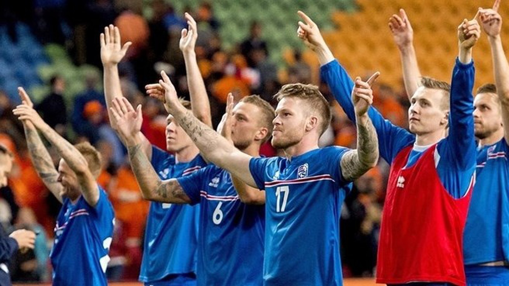 Oslavy hráčov Islandu