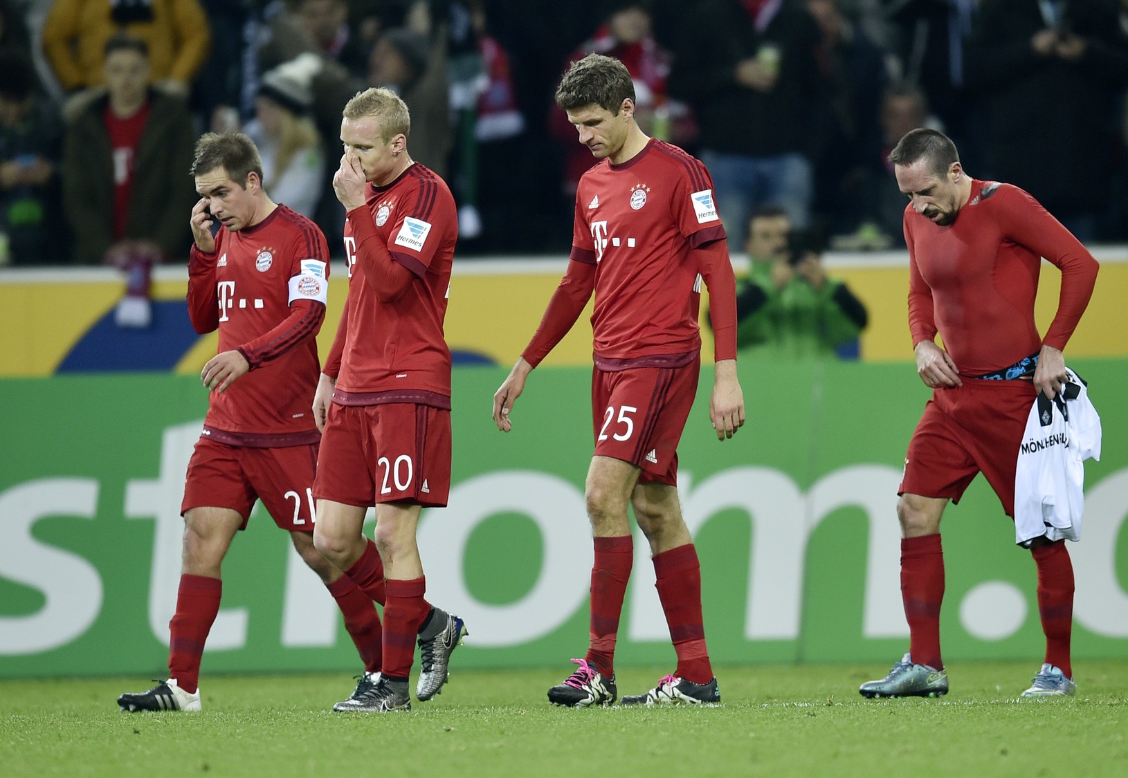 Sklamaní hráči Bayernu