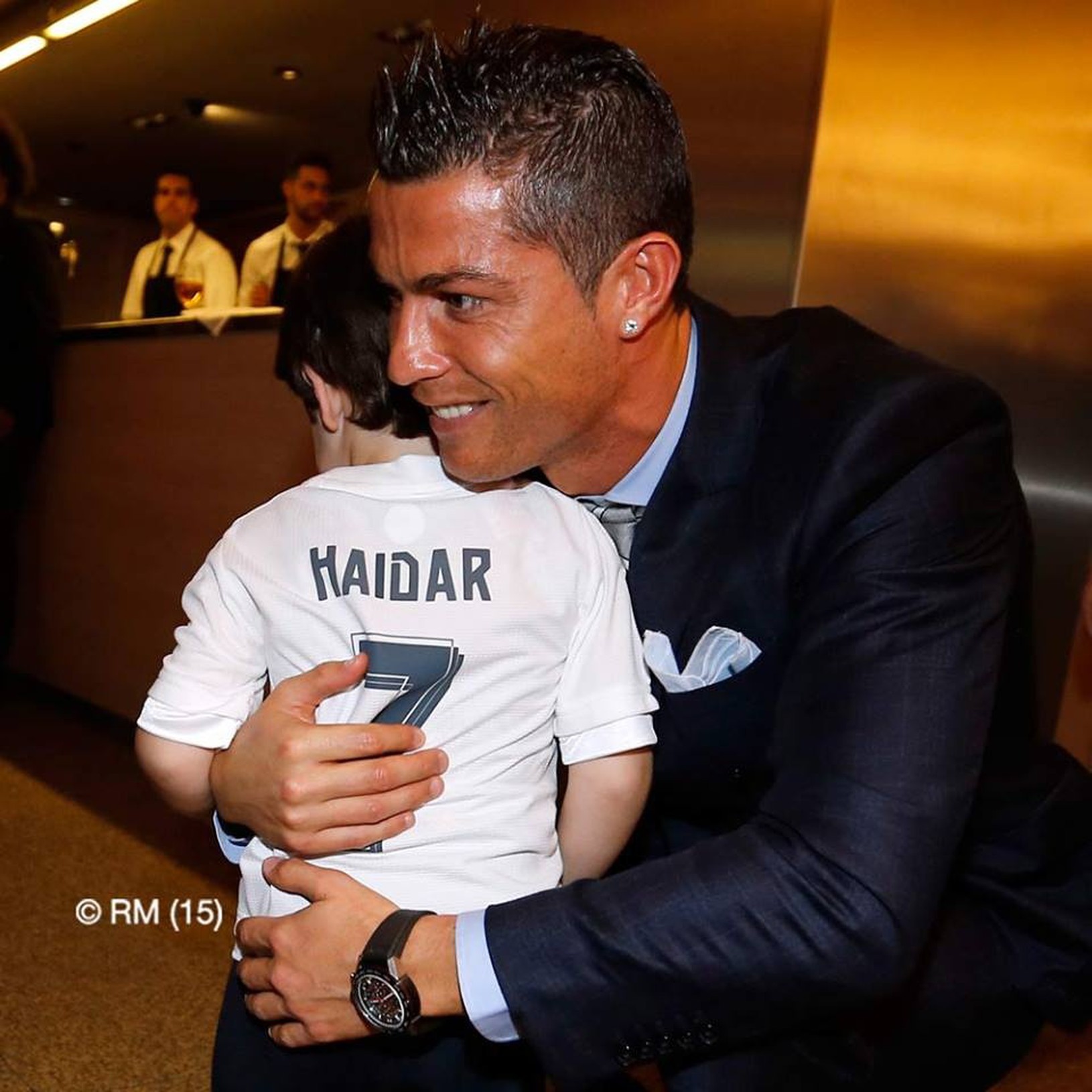 Cristiano Ronaldo a malý