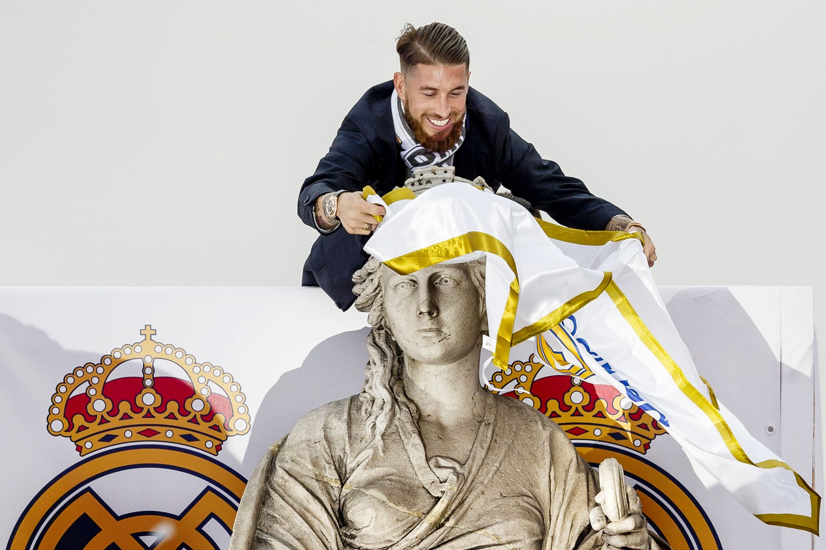 Sergio Ramos počas osláv