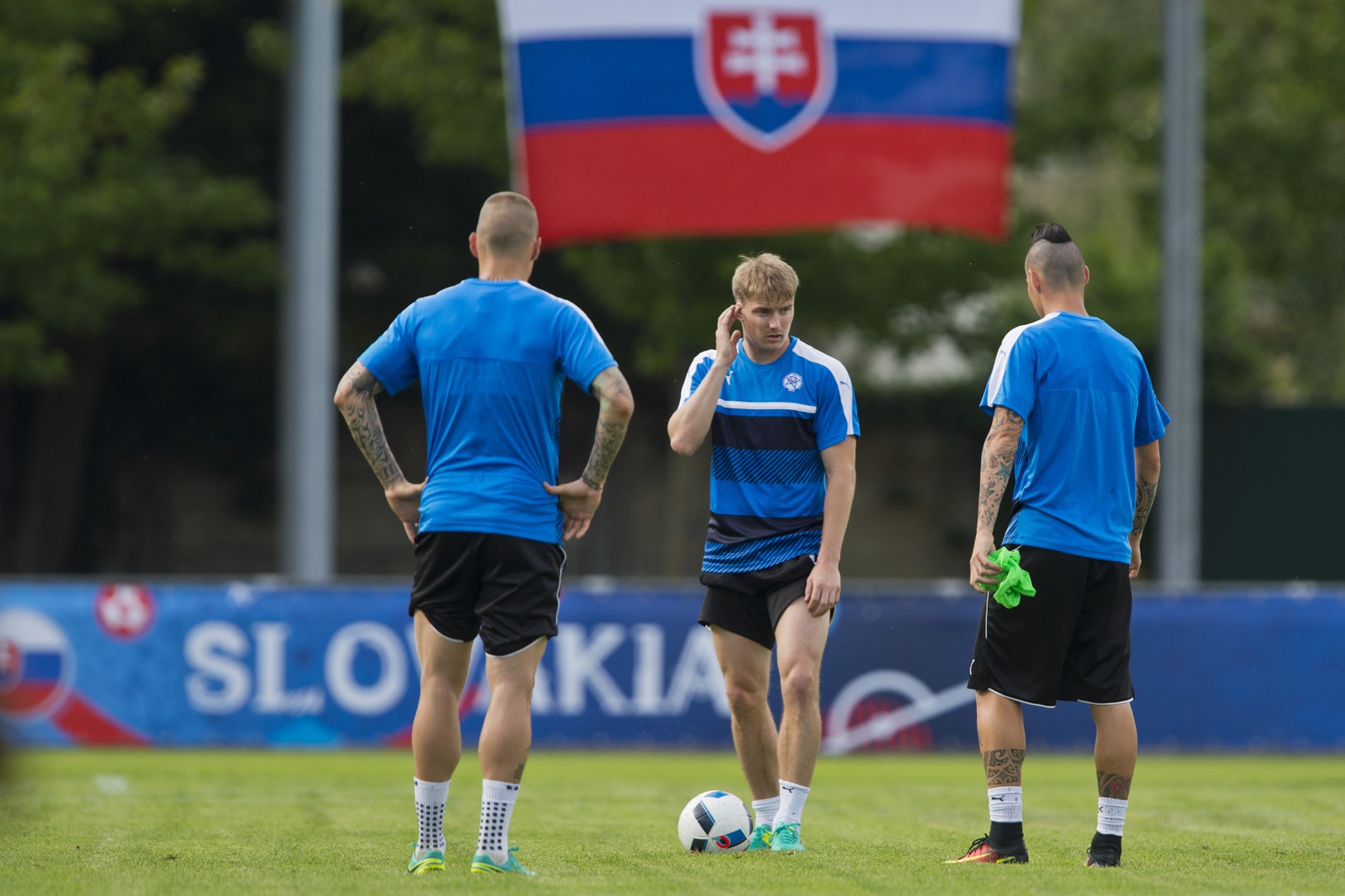 Z tréningu slovenskej futbalovej