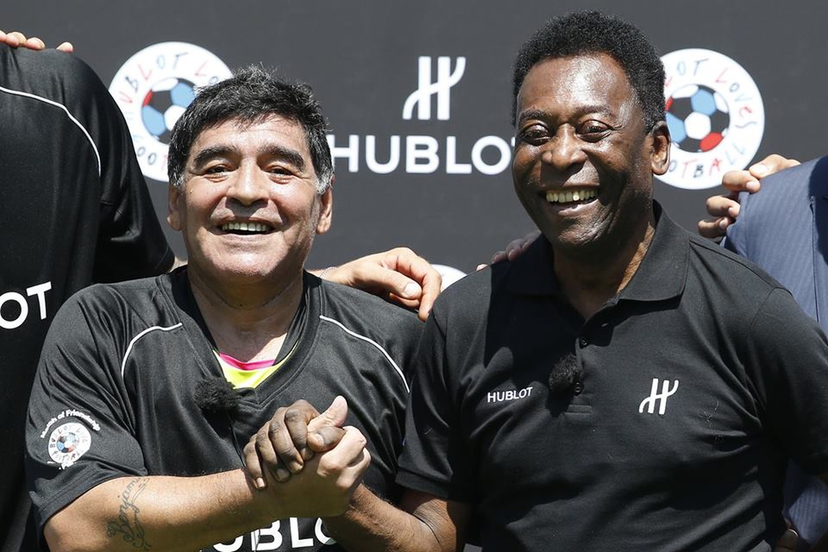 Diego Maradona a Pelé