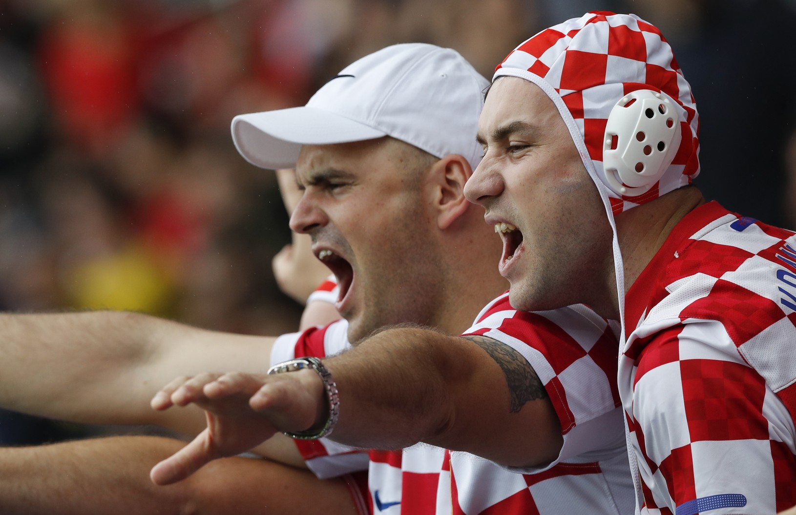 Fanúšikovia Chorvátska pred zápasom