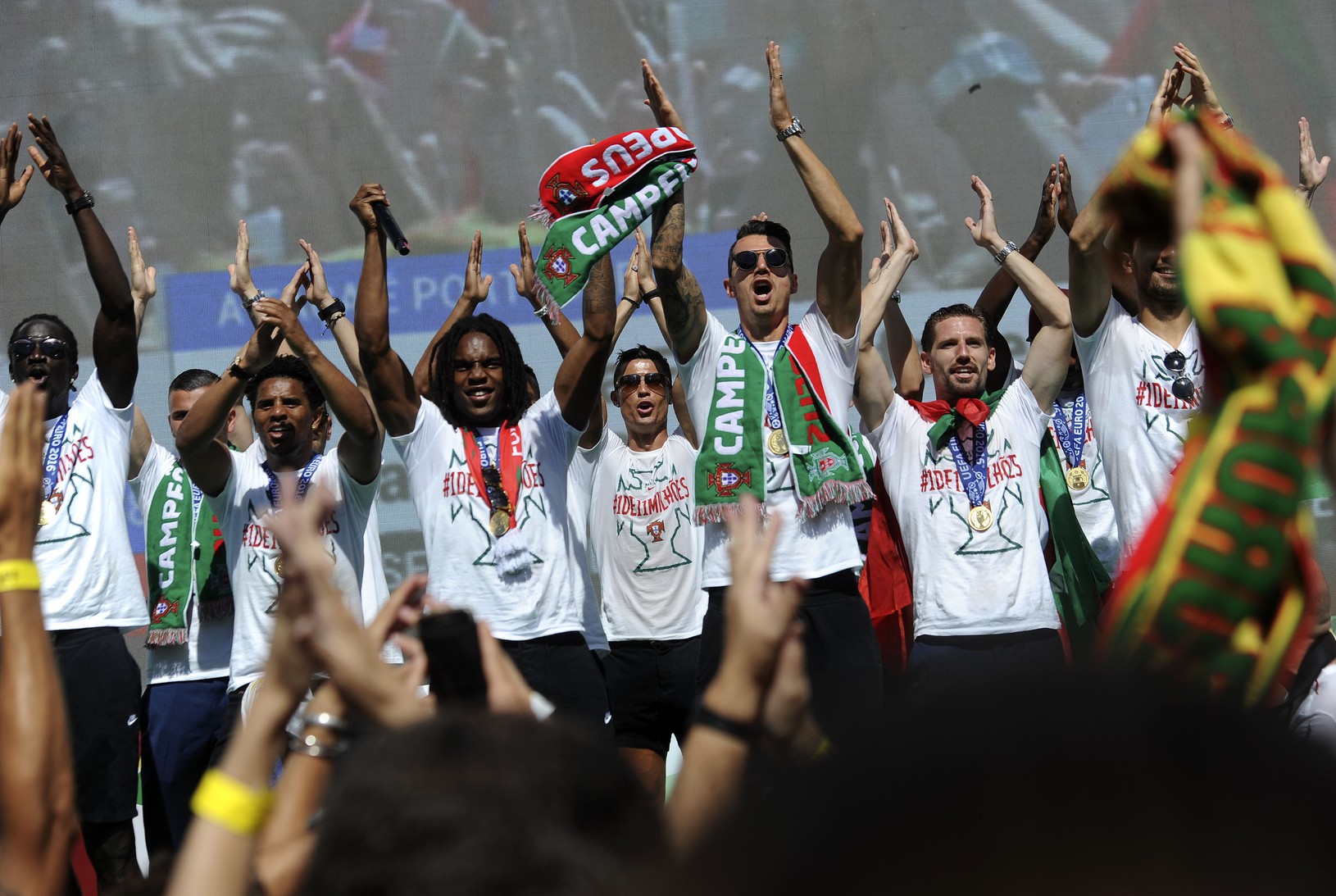 Oslavy portugalských futbalistov pred
