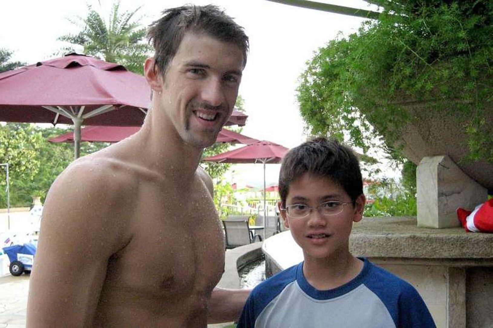 Michael Phelps a okuliarnatý