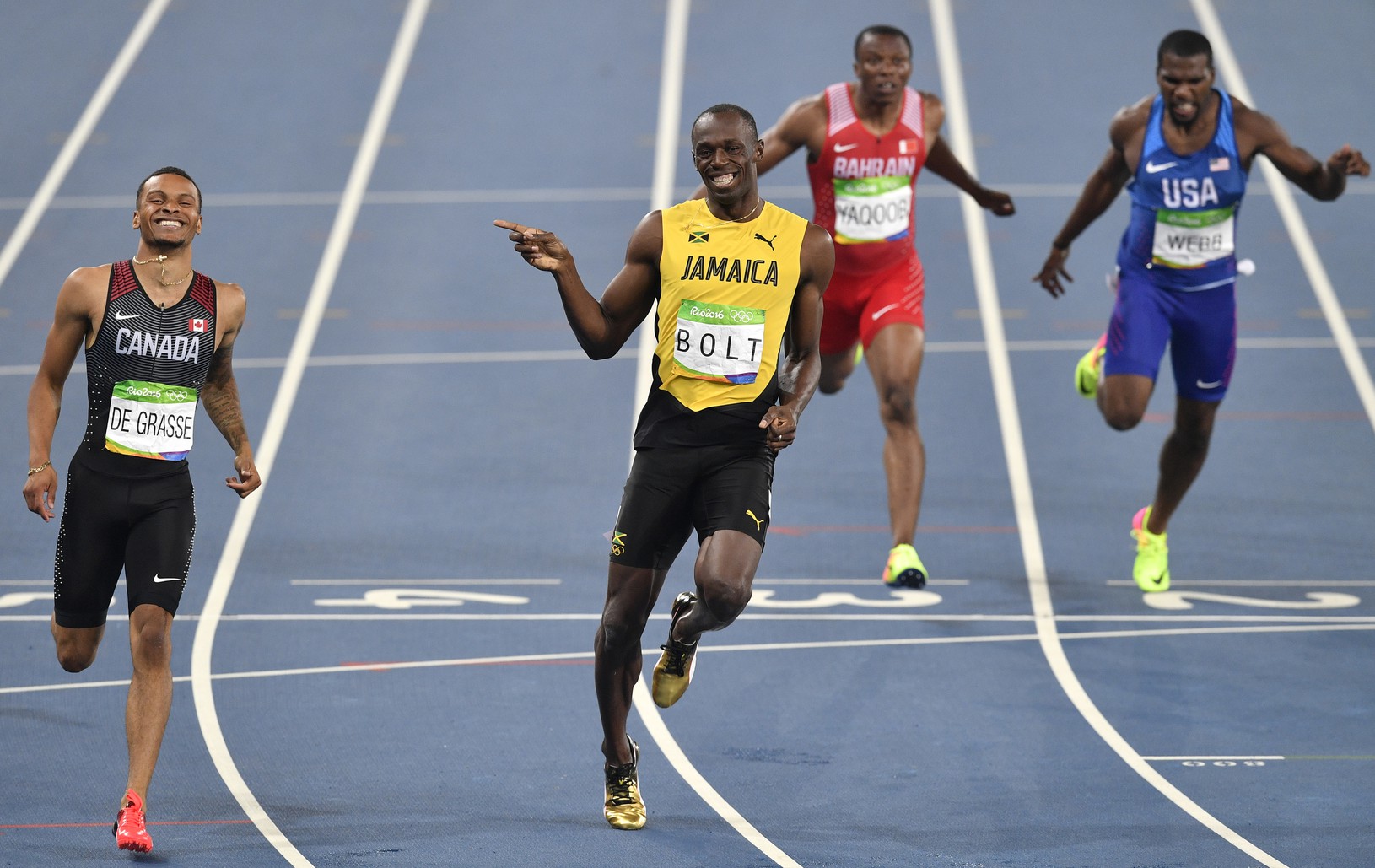 Usain Bolt sa teší