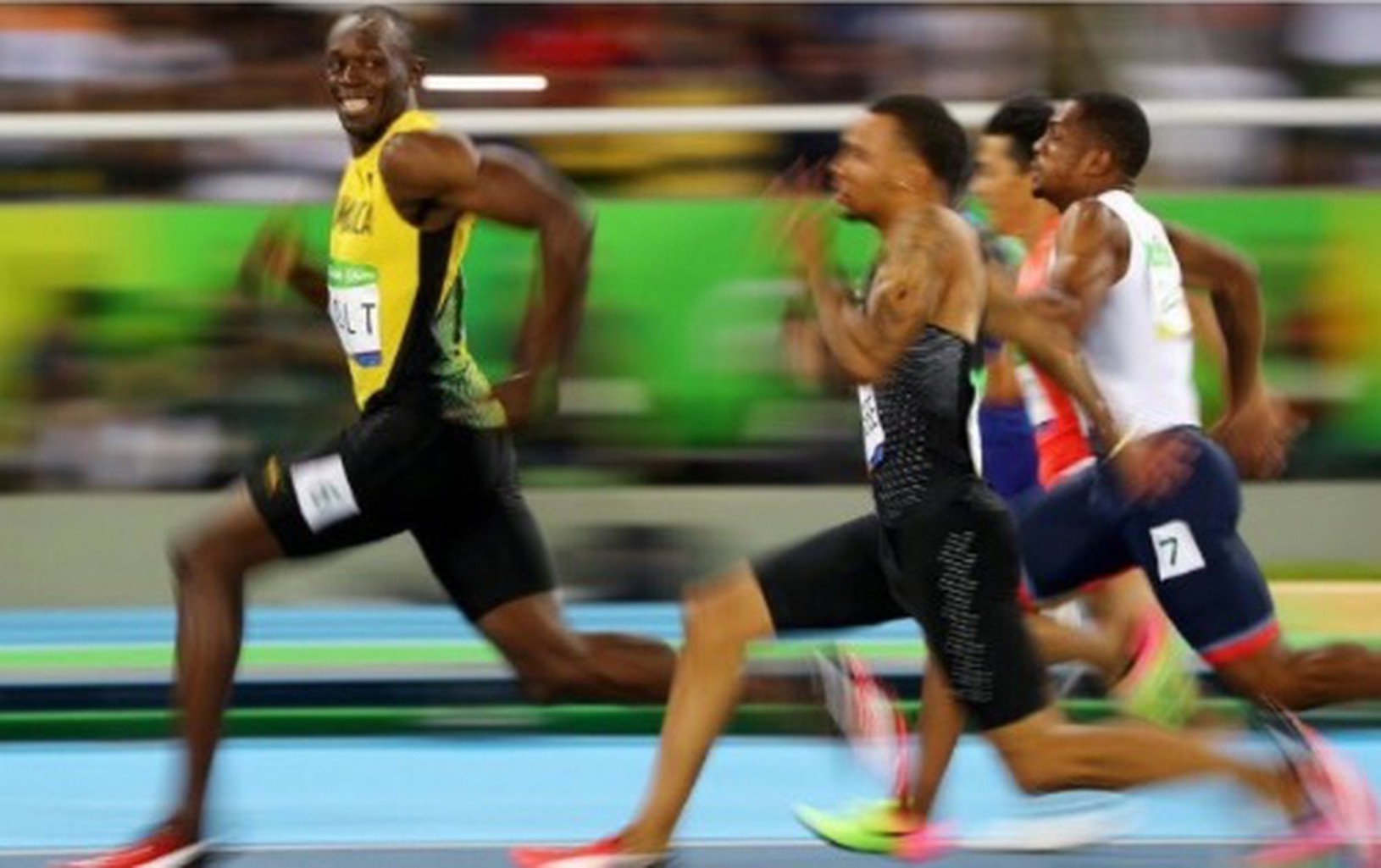 Usain Bolt v úsmevnej