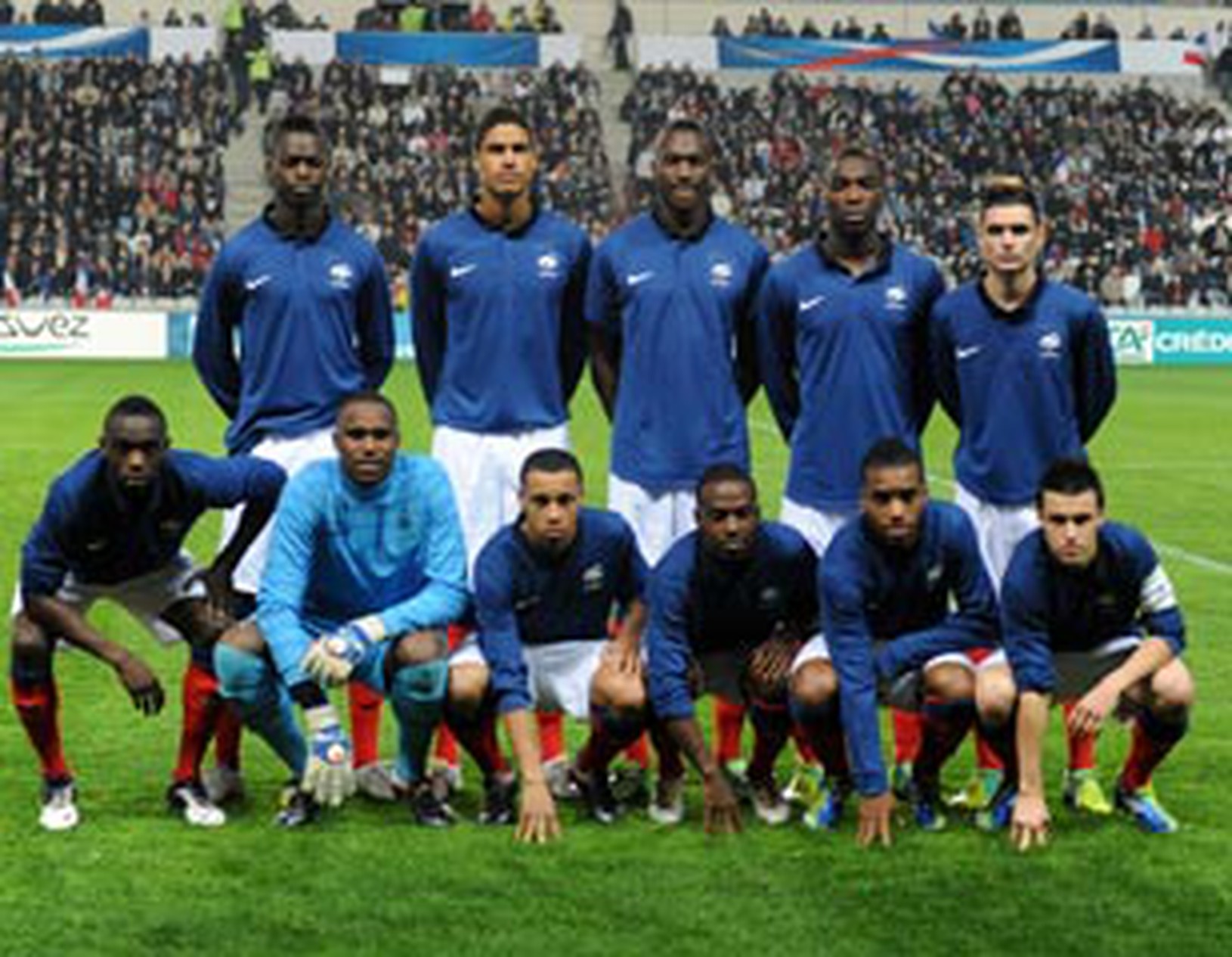 Francúzsky tím pred zápasom