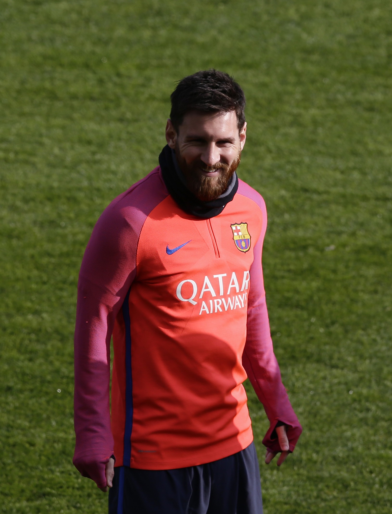 Lionel Messi počas tréningu