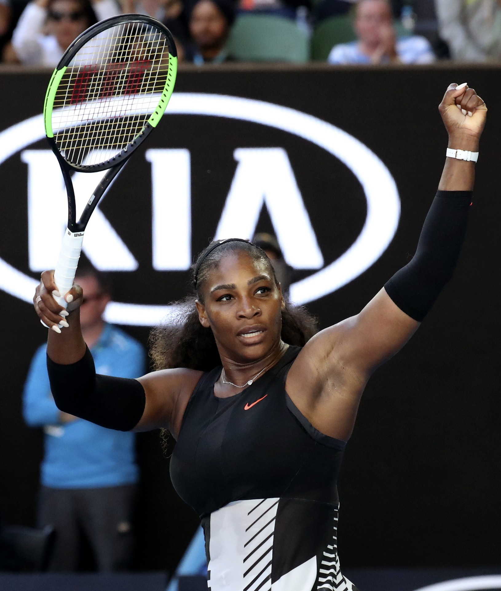 Serena Williamsová sa raduje