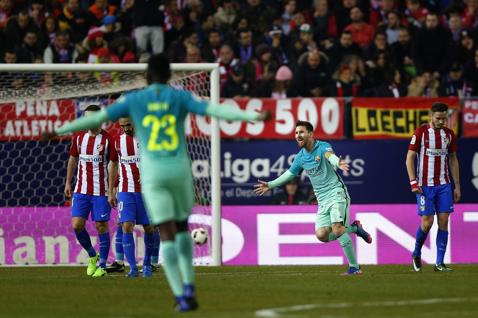 Leo Messi oslavuje gól