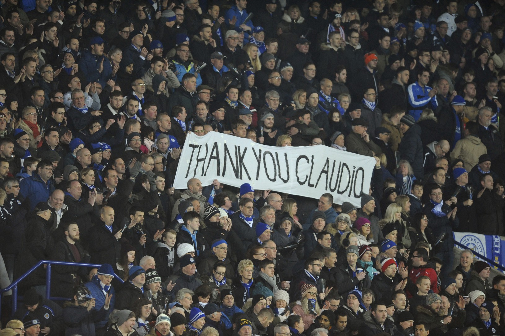 Ďakovné transparenty pre Claudia