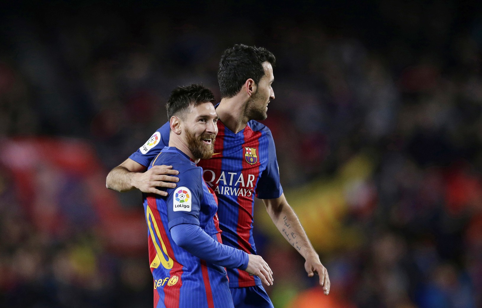 Lionel Messi oslavuje svoj